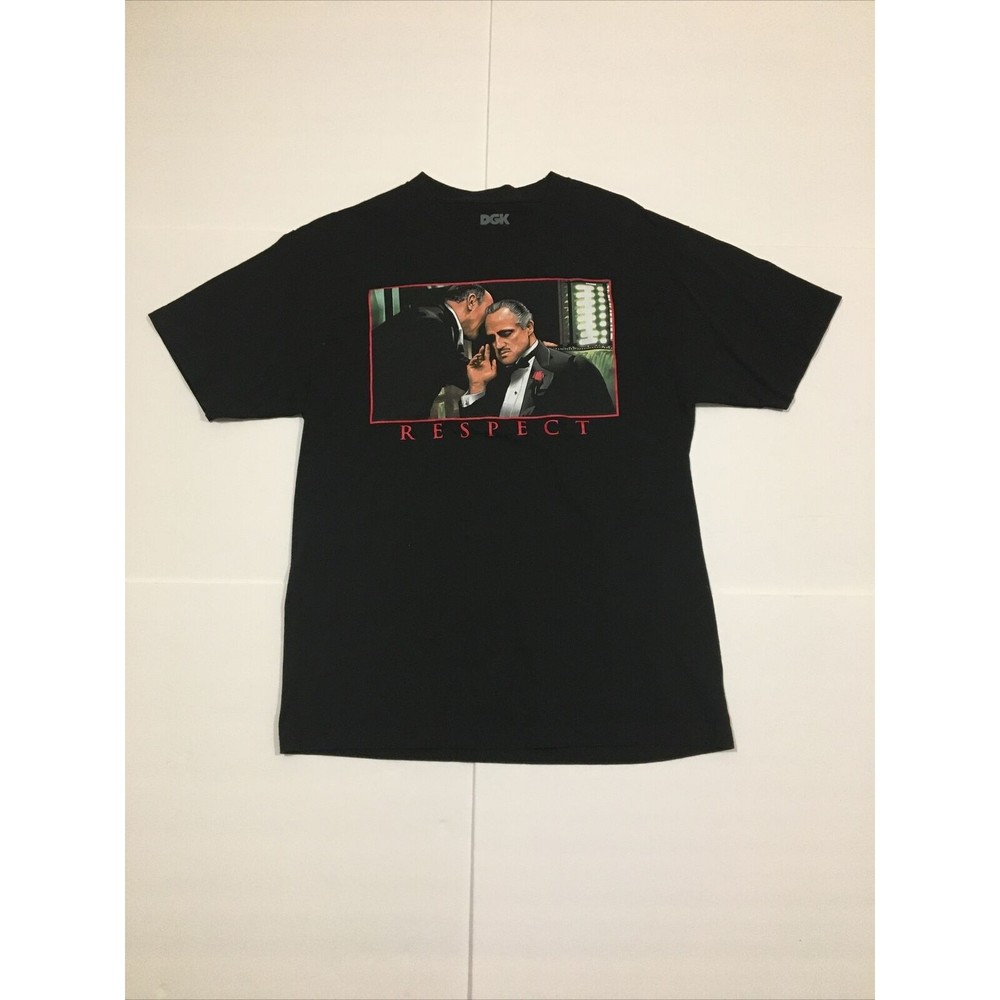 DGK Godfather Movie Shirt RESPECT T-Shirt Dirty Ghetto Kids Skate Size Large